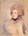 Retrato de una actriz con vestido del siglo XVIII James Jacques Joseph Tissot